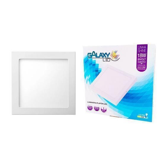 PAINEL DE SOBREPOR LED 18W 650 GALAXI QUAD - PC