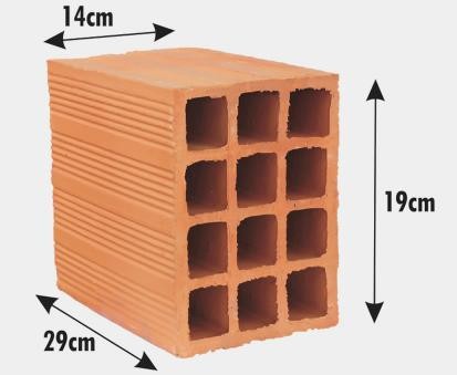 TIJOLO BAIANO 14X19X29 - PC