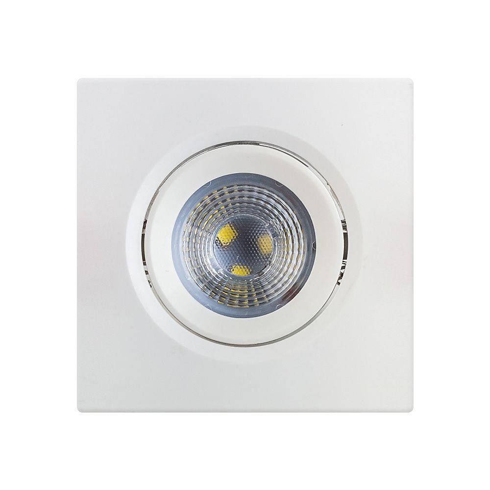 SPOT DE EMBUTIR EASYLED 7,5 CM 3W 6K QUADRADO - PC