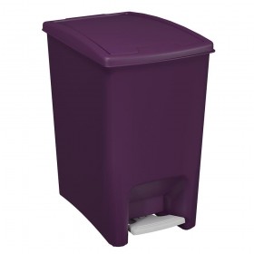 LIXEIRA DE PEDAL DUPLA ABERTURA 10 LT ASTRA UVA - PC