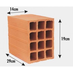 TIJOLO BAIANO 14X19X29 - PC